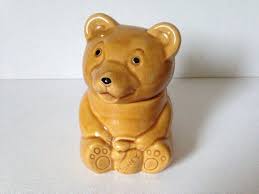 Ceramic Bear Honey Pot Vintage Teddy Bears Clever Kitchen Storage Kitchen Basket Storage