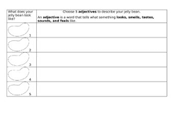 Jelly Bean Taste Test Adjectives