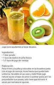 Jugo De Kiwi Naranja Jugos Verdes Para Adelgazar Jugos Para Bajar De Peso Adelgazar Jugos Saludables