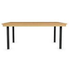 Folding table legs & flip top bases. Kitchen Table With Metal Legs And Skirt For Support Meubles Foliot