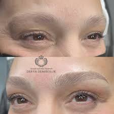 MICROBLADING KAŞ Açık kaş tonlarında doğal bir görünüm için, kaş yapınıza  özel altın oran çizimi yapılır ve onayınızla işleme başlanır. -Microblading  kaş işlemi -NOAH Golden pigment (en açık ton) içerisine 1 damla