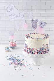 Windeltorte für jungen und mädchen als ausgefallenes babygeschenk. Gender Reveal Cake Fur Eine Baby Shower Emma S Lieblingsstucke