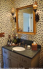 Animal print fabric by the yard,leopard print curtains and bedding best modern home design and furniture ideas for animal print bathroom curtains ideas. Cheetah Spots Wall Stencil Animal Print Decor Bathroom Decor Stencils Wall