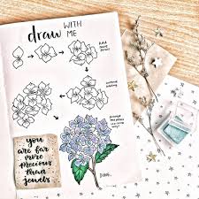 You can use border doodles around the entire page, around one section of a page, . Easy Flower Doodles For A Bullet Journal With Tutorials Anjahome
