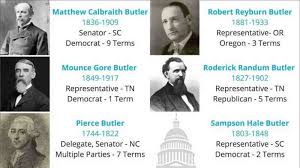 Butler Surname in the U.S. Congress (1774-2022)