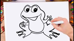 Step by step instruction with pictures to help to draw a frog to a child. How To Draw A Frog Step By Step For Kids Drawing Frog Very Easy And Simple Youtube