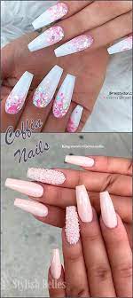 23+ pretty pink and white ombre nails to paint now. 120 Best Coffin Nails Ideas That Suit Everyone Light Pink Acrylic Nails Pink Acrylic Nails White Glitter Nails