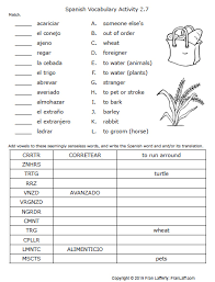Many english words and spanish words have latin or greek roots and the same meaning; Spanish For Fun Mini Units Franlaff Com