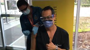 Dr. Eric Maniago Receives COVID-19 Vaccine