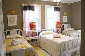 Twin Beds She Has Three Bedrooms That Each Have 3 Twin Beds In Them Vintage Beds Bedroom Wall Girls Twin Bed Bedroom Wall Paint