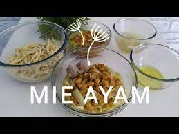 Resep Mie Ayam Rumahan Youtube Food Daun Homemade