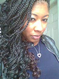 Curly Box Braids Dark Hair On Top Brown On Bottom Natural Hair Styles Braided Hairstyles Beautiful Braids