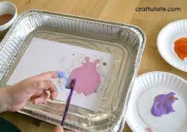How to splatter paint with a toothbrush. Toothbrush Splatter Painting Craftulate