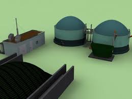 3d Biogas Plant 3d Model Biogas 3d Model Plants