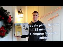 Wall sconces are a great opportunity to add some style to your room, and with the added flexibility of being able to be installed pretty much anywhere, it is easy. How To Replace Patio Lighting Hampton Bay Diy With Chris Youtube