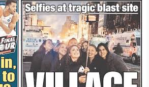Mediaite on Twitter: "'Village Idiots': NY Post Shames Selfie Takers Before  NYC Blast Site http://t.co/ZjsargA882 http://t.co/juzovFDn2l" / Twitter