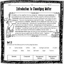 Is drawing b a good representation of any of those substances? Classifying Matter Worksheets Teaching Resources Tpt