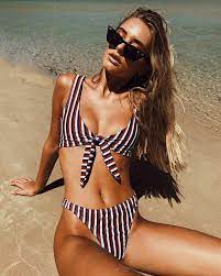 All The 70s Vibes Motel Abadie Bikini Top X Bottoms Online Now Princesspolly Biquini Moda Praia Biquini Ciganinha