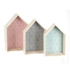 Kit De Trois Etageres Maison Scandinave Les Douces Nuits De Mae Linge De Maison Maison Etage Deco Chambre Enfant Maison