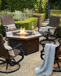Set Of Two Carlisle Woven Swivel Rocker Lounge Chairs Frontgate Outdoor Fire Table Outdoor Fire Pit Seating Outdoor Furniture
