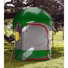 Deluxe Privacy Shelter Shower Combo In Alpine Green Steel Gray Chile Pepper Camping Shower Shower Tent Tent