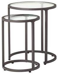4 out of 5 stars with 1 ratings. In Stock Camber Modern Glass Round Nesting Tables 20 Pewter Transitional Coffee Table Sets By Clickhere2shop Houzz