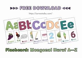 Free download belajar membaca untuk anak tko; Flashcard Anak Pdf Mengenal Huruf A Z Free Download