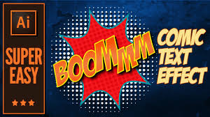 In This Tutorial You Will Learn To Create A Comic Text Effects You Will Learn Simple Methods Of Using Imag Illustrator Tutorials Comic Text Comic Book Yearbook