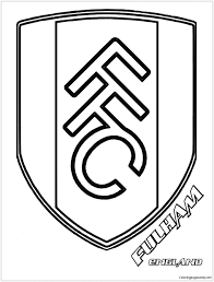 Official liverpool fc metal pin badge club crest lfc gift. Fulham F C Coloring Pages Soccer Clubs Logos Coloring Pages Free Printable Coloring Pages Online