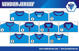 Dari ketiga bentuk dasar kerah di atas bisa dibuat macam. Desain Bentuk Kerah Lubang Leher Vendor Jersey