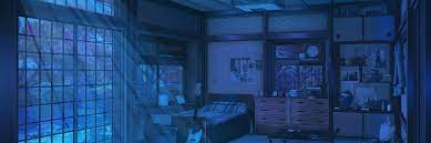 Aesthetic blue sky header pinterest hashtags video and accounts. Blue Aesthetic Blue Anime Bedroom Background Novocom Top