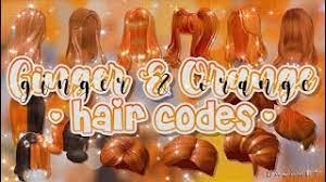 Make sure you watch the video in 1080p otherwise the video quality will be terrible! Ginger Orange Hair Codes Links Roblox Bloxburg Youtube