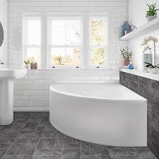 Easy to fit, all fixings included. Cooke Lewis Strand Acrylic White Front Bath Panel W 1350mm Diy At B Q