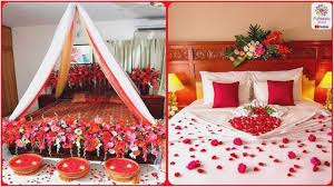 Honeymoon Bedroom Decorating Ideas In 2020 Wedding Room Decorations Wedding Bedroom Wedding Night Room Decorations