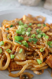 Recipe from good food magazine, march 2015. Stir Fried Noodles With Crispy Tofu Salu Salo Recipes Spicy Udon Noodle Recipe Udon Noodles Vegetarian Udon Noodles