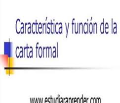 Start studying es una carta formal. Red Magisterial Caracteristicas Y Funcion De La Carta Formal