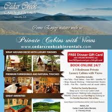 Meet a southern fairytale outdoors town where you'll sometimes wonder if you've ben transported to europe. Cedar Creek Cabin Rentals Needs A New Print Or Packaging Design Print Or Packaging Design Contest 99designs
