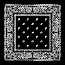 Black And Yellow Paisley Bandana Value Classic Paisley Imported 100 Cotton Bandana Design Bandana Tattoo Bandana Print