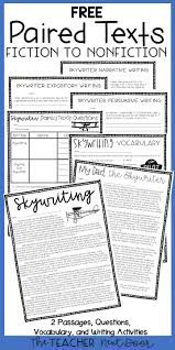Free Paired Texts Fiction To Nonfiction Sample Reading Comprehension Worksheets 6th Grade Reading Reading Comprehension