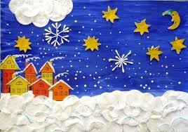 поделки из ватных дисков и палочек на новый год Zimnie Podelki Iz Vatnyh Diskov Holiday Crafts Art For Kids Kids Art Projects