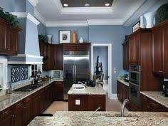 cherry cabinets kitchen and wall color