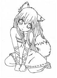 Anime foxes coloring pages have an image associated with the other. Printable Fox Anime Coloring Pages Novocom Top