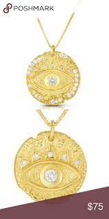 Sphera Milano 162 18k Gold Evil Eye Necklace Evil Eye Necklace Gold Evil Eye Necklace Eye Necklace