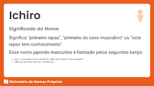 Significado do nome Ichiro - Dicionário de Nomes Próprios