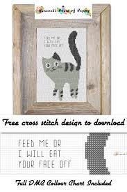 Cross stitching is enjoying a resurgence in popularity as crafters look for different ways to express their creativity. Hancock S House Of Happy The Cat S Pyjamas Four Free Funny Cat Cross Stitch Patterns