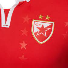 Gazprom logo is printed on the chest. Red Star Belgrade Release Their 2018 19 Third Kit By Macron