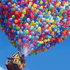 Wallpaper up movie house with balloons. Pin By Supeno Vladimira On Quick Saves In 2021 Up Pixar Balloon House Disney Wallpaper