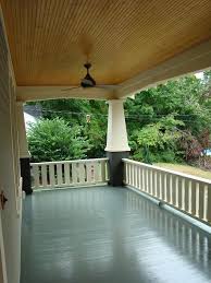 Yes White Or Almond Walls Stained Ceiling Blue Gray Green Floor Diy Front Porch Porch And Foyer Porch Colors