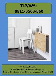 Meja dengan daun meja lipat, bambu/putih, 74/106/138x80 cm. Pin Di Toko Meja Lipat Dinding Malang