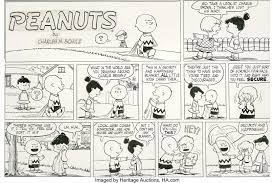 Charles Schulz - Peanuts Sunday Comic Strip Original Art, Dated | Lot #5544  | Heritage Auctions